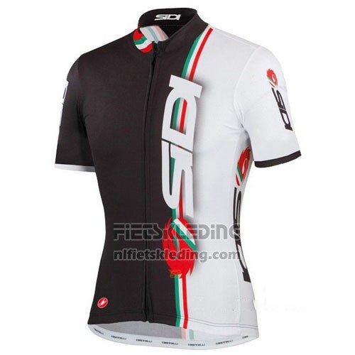 2014 Fietskleding Castelli SIDI Wit en Zwart Korte Mouwen en Koersbroek